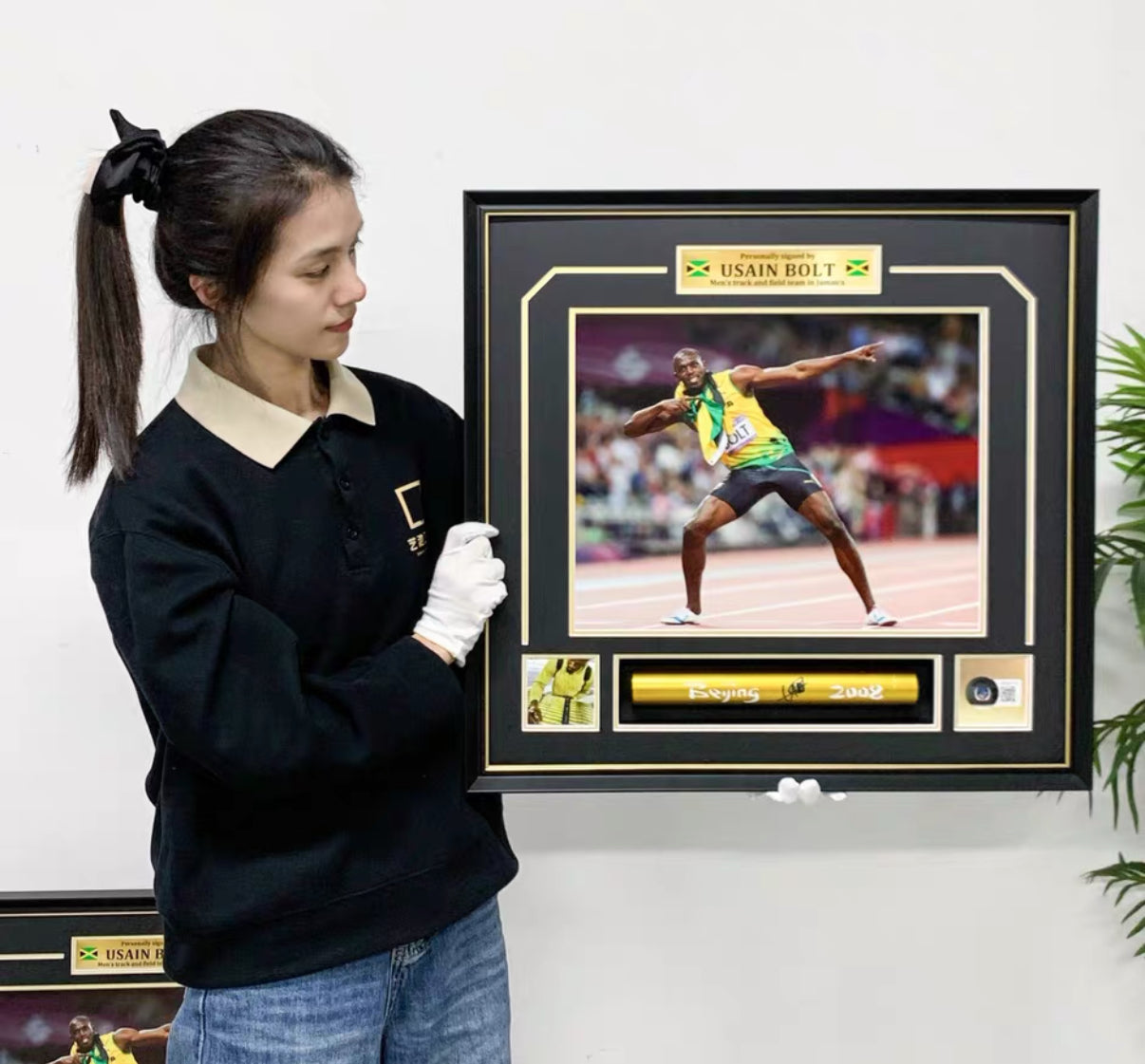 UsainBolt Sentimental Item with Personalized Custom Design Framed 000030