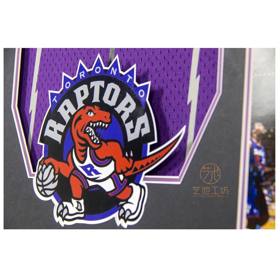 Toronto RaptorsTracy McGrady Autographed Jersey with Personalized Custom Design Framed 000010
