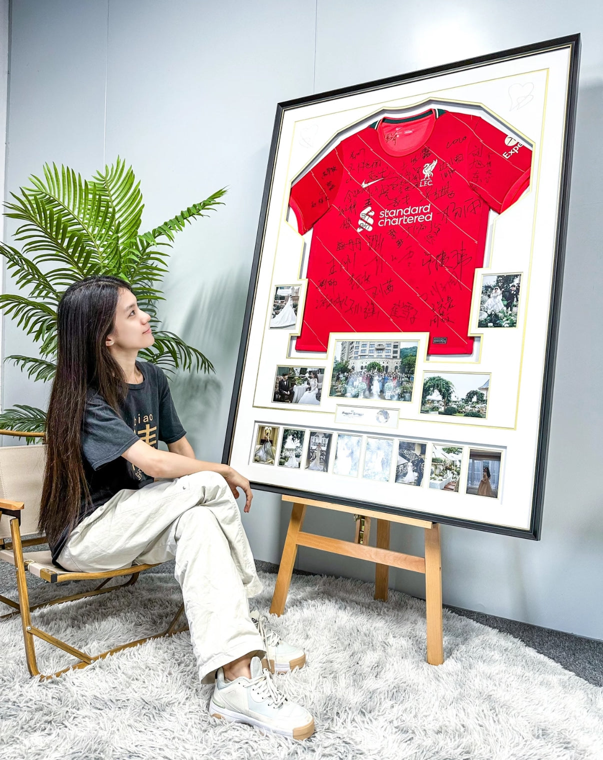 Liverpool Football Club簽名球衣個性化定製設計裱框000016