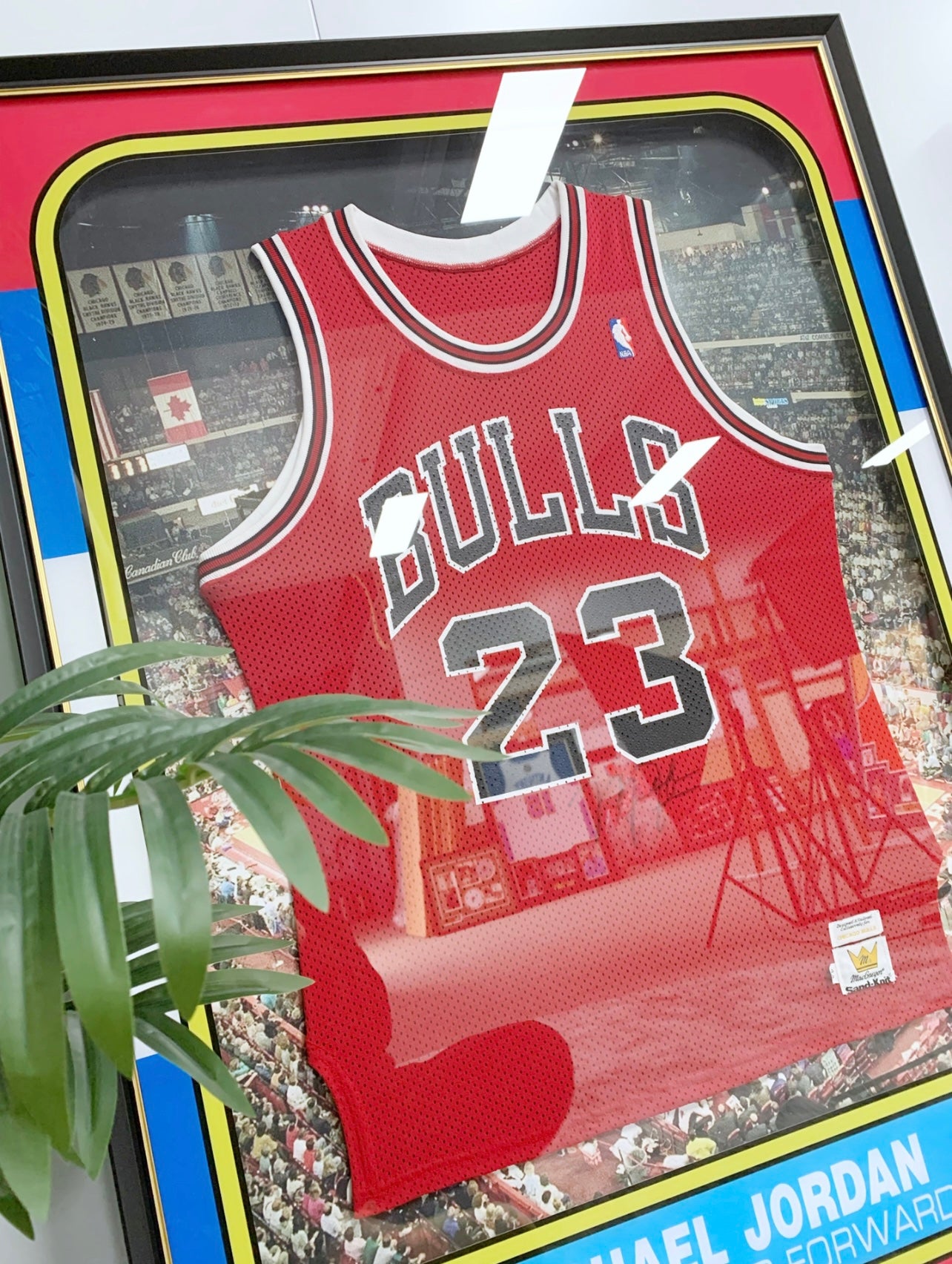Chicago Bulls Michael Jordan Autographed Jersey with Personalized Custom Design Framed 00012