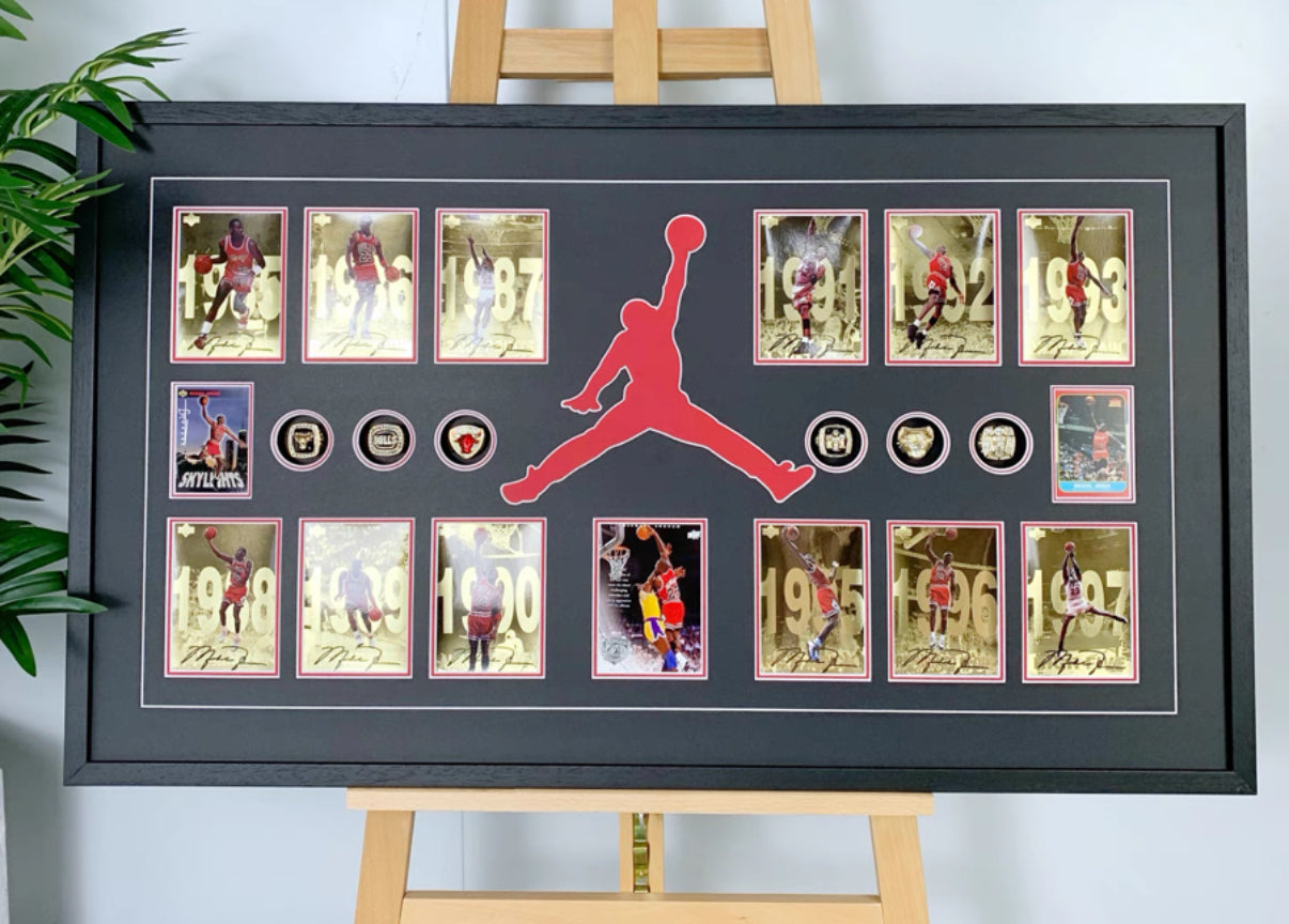 Michael Jordan Trading Card with Personalized Custom Design Framed 00015