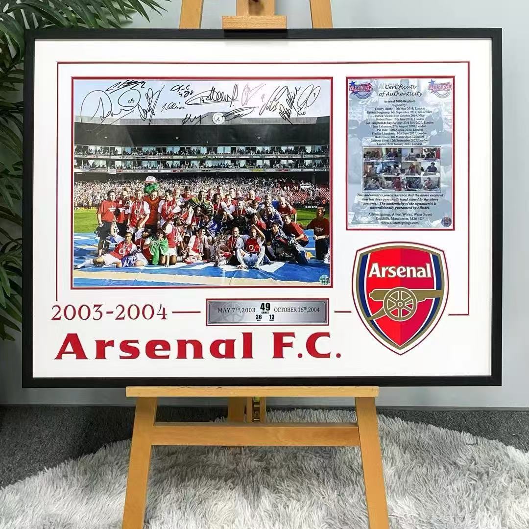 The Arsenal Football Club Poster with Personalized Custom Design Framed 00028