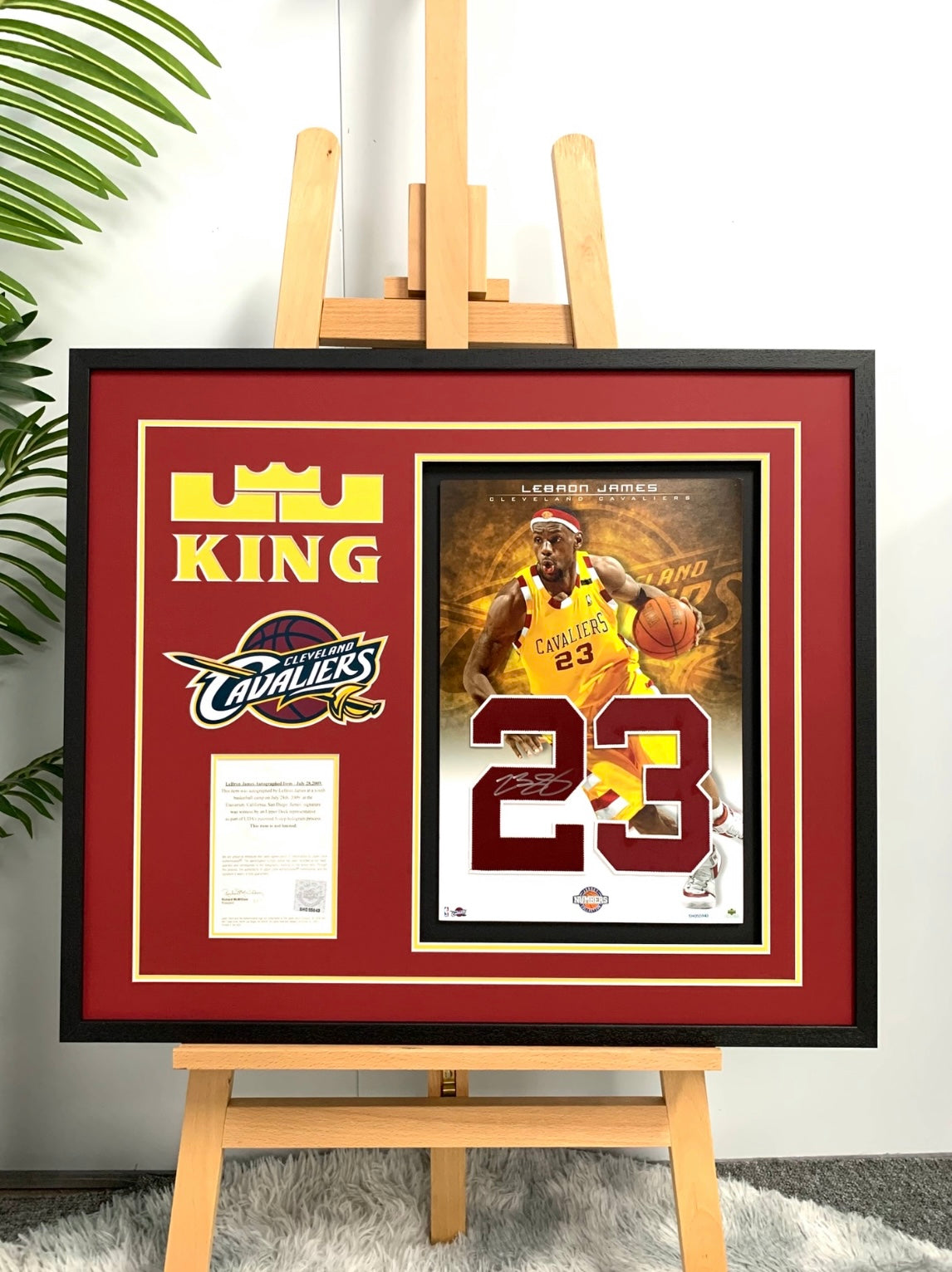 LeBron James Poster with Personalized Custom Design Framed 000042