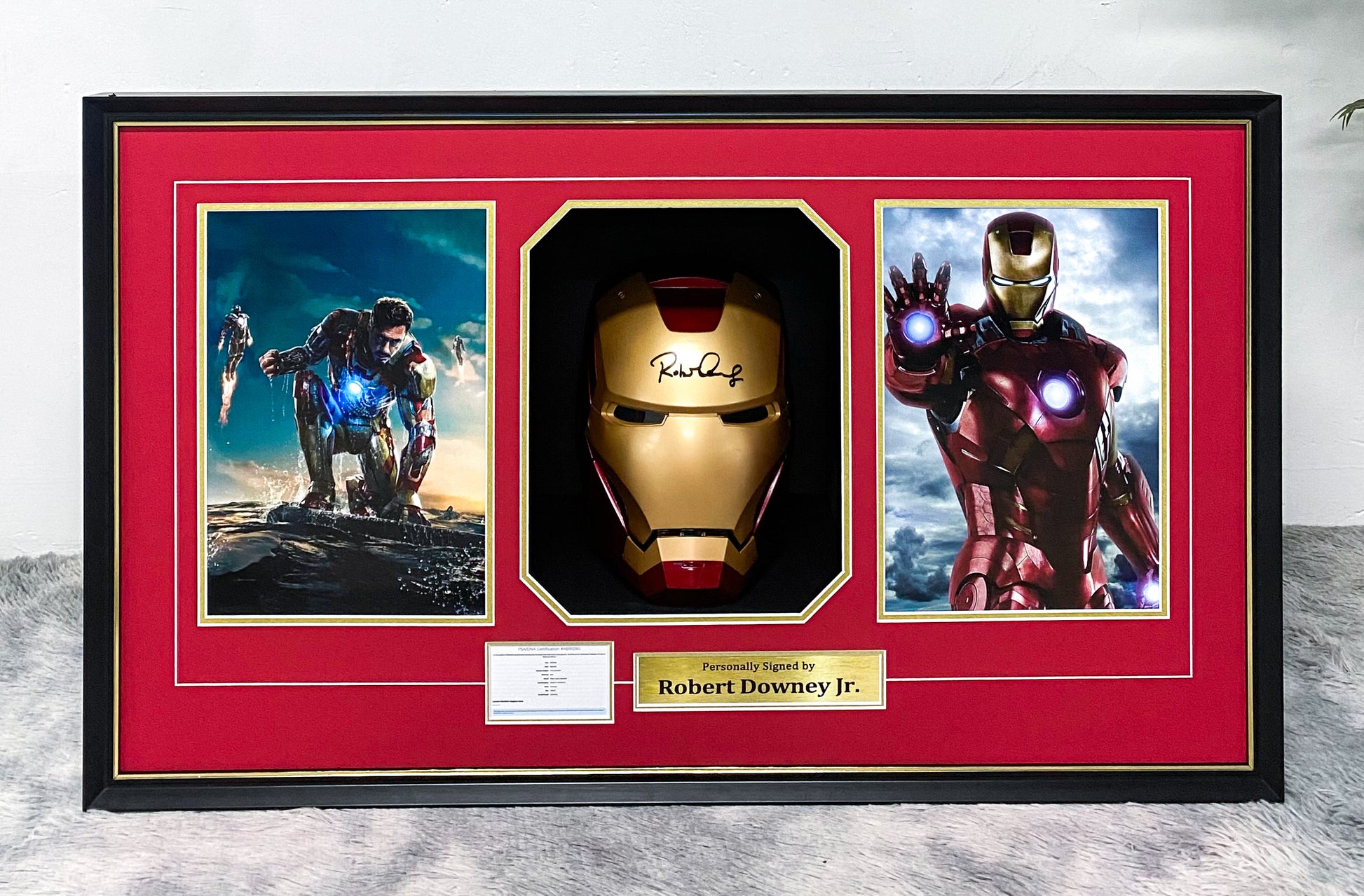 Iron Man Sentimental Item with Personalized Custom Design Framed 00100