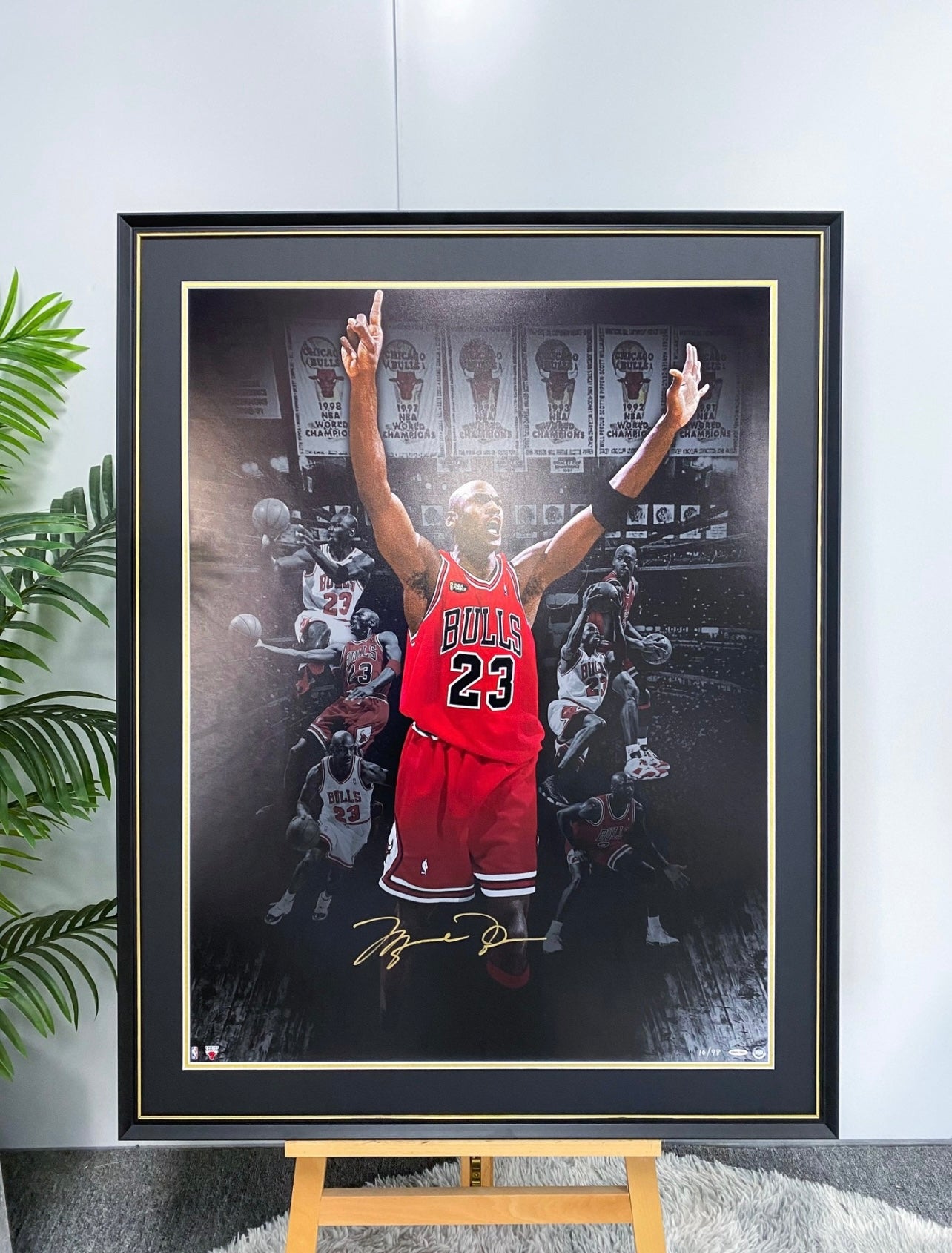 Michael Jordan Poster with Personalized Custom Design Framed 000060