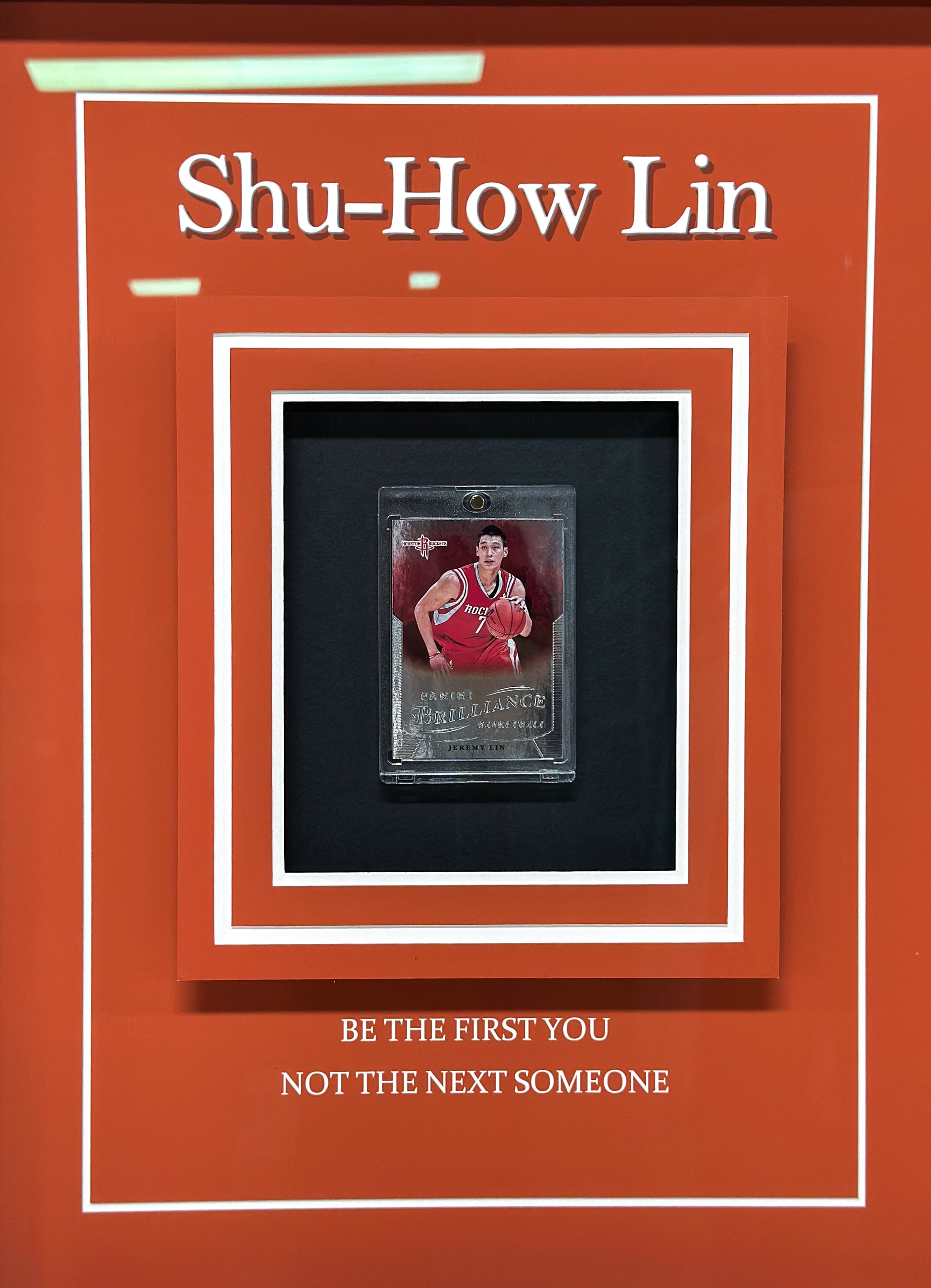 New York Knicks LIN Autographed Jersey with Personalized Custom Design Framed 00014