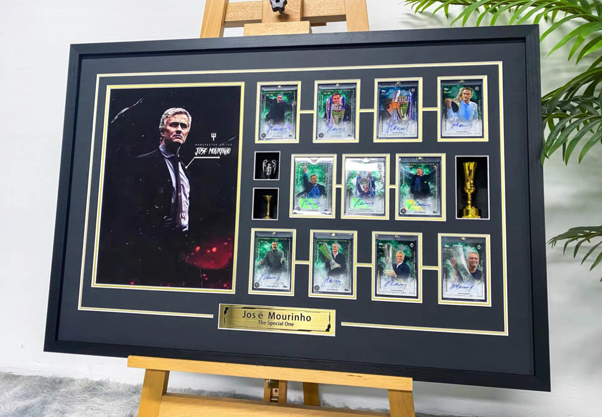 José Mourinho player card Trading Card with Personalized Custom Design Framed00002
