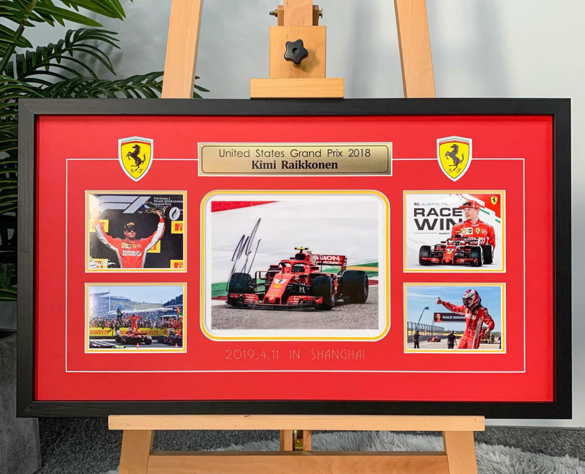 KIMI Gloves Sentimental Item with Personalized Custom Design Framed 000018