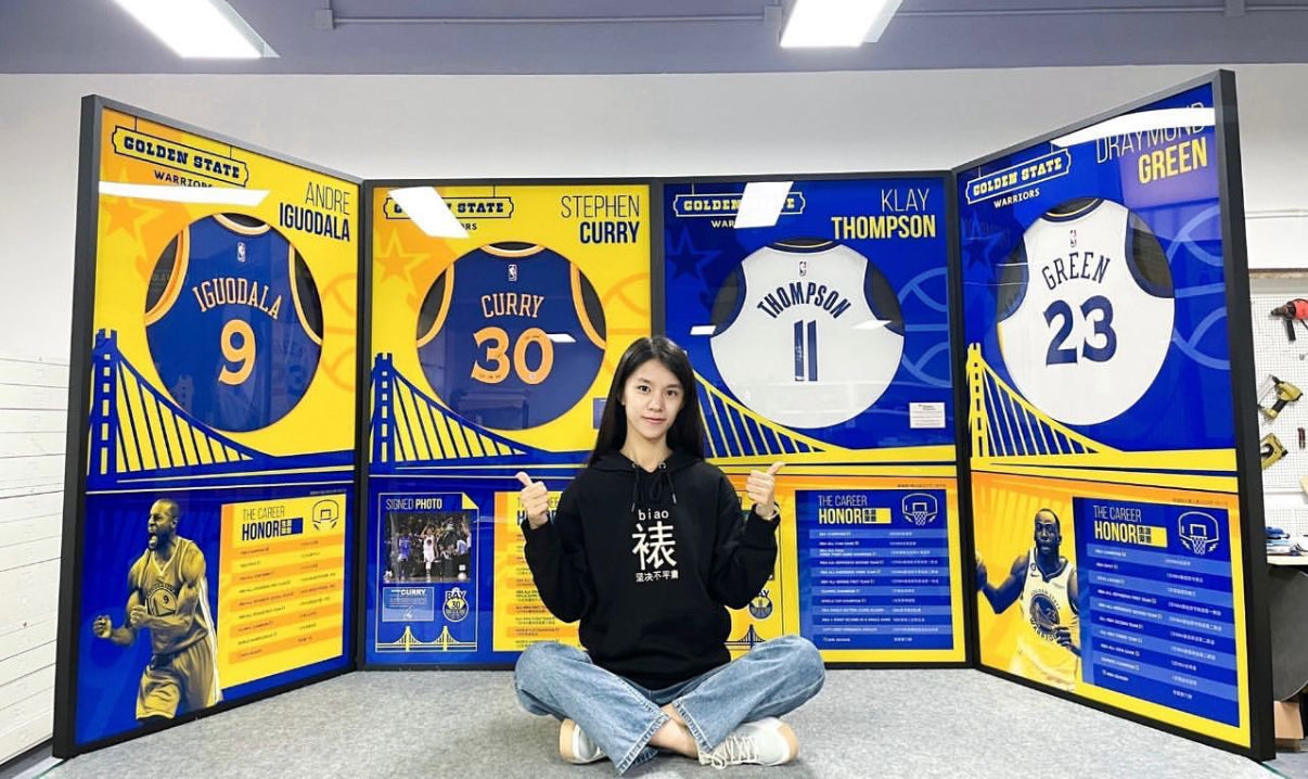 Golden State Warriorsplayer combination Warriors Autographed Jersey with Personalized Custom Design Framed 00014