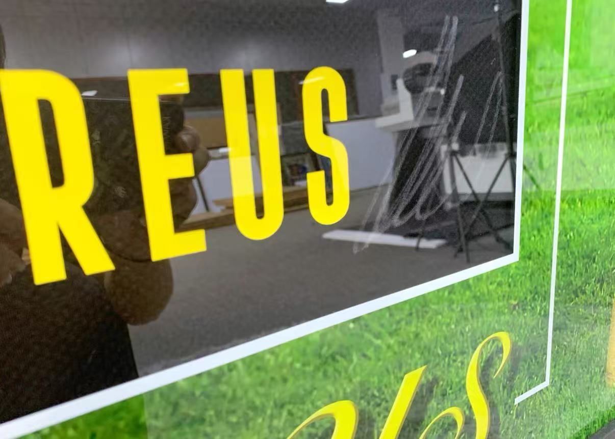Marco Reus  Autographed Jersey with Personalized Custom Design Framed 00003