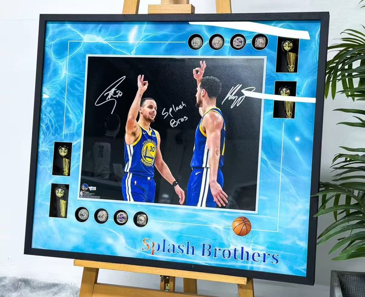 Stephen Curry Poster with Personalized Custom Design Framed000028