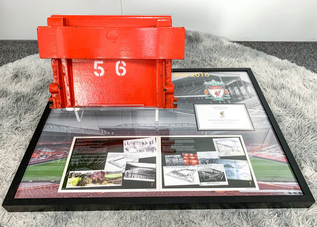 Liverpool Football Club 球場坐凳 藝術背景個性化定製設計裱框 000017