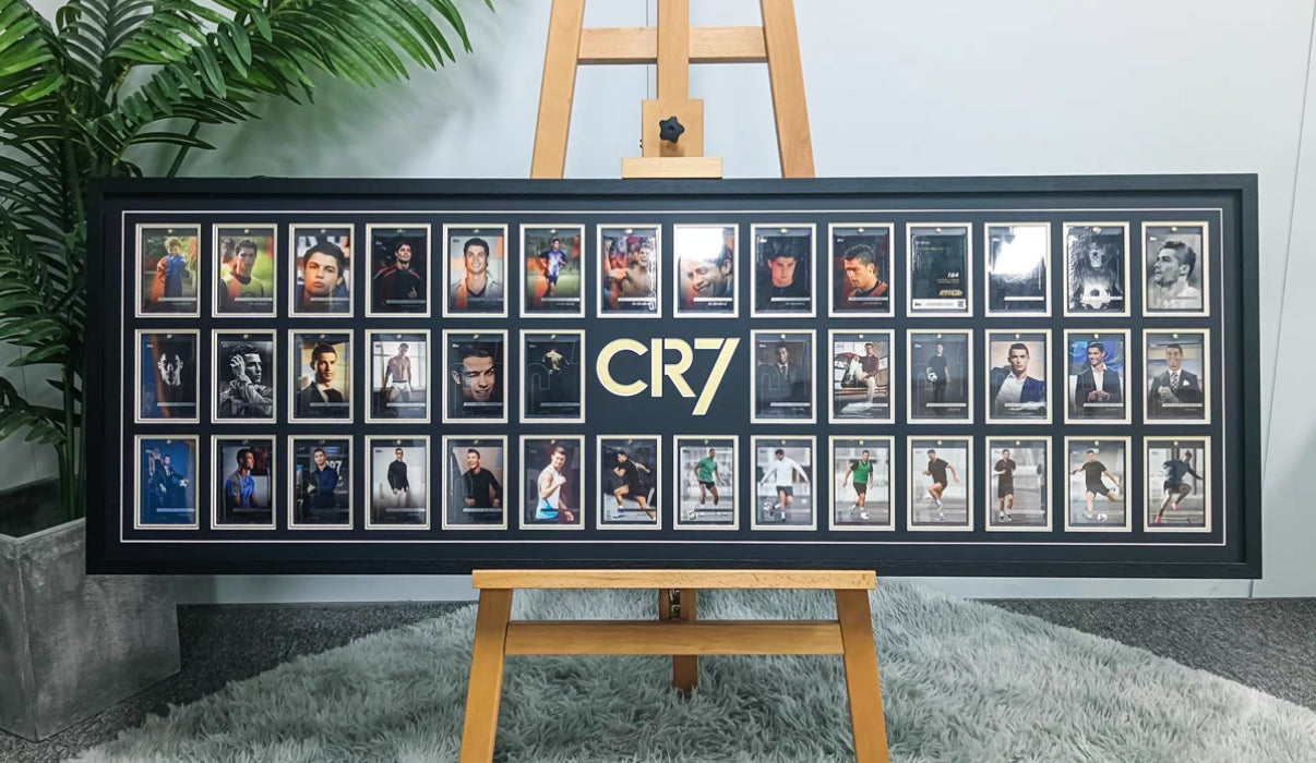 Cristiano Ronaldo Trading Card with Personalized Custom Design Framed 00003