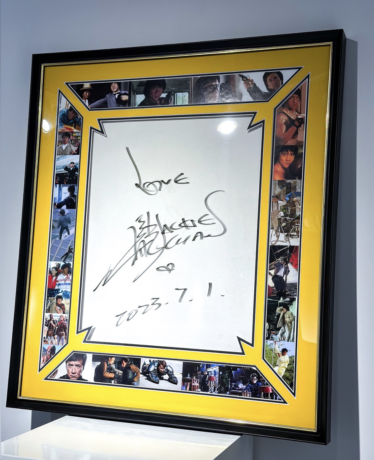 Jackie Chan Sentimental Item with Personalized Custom Design Framed 00093