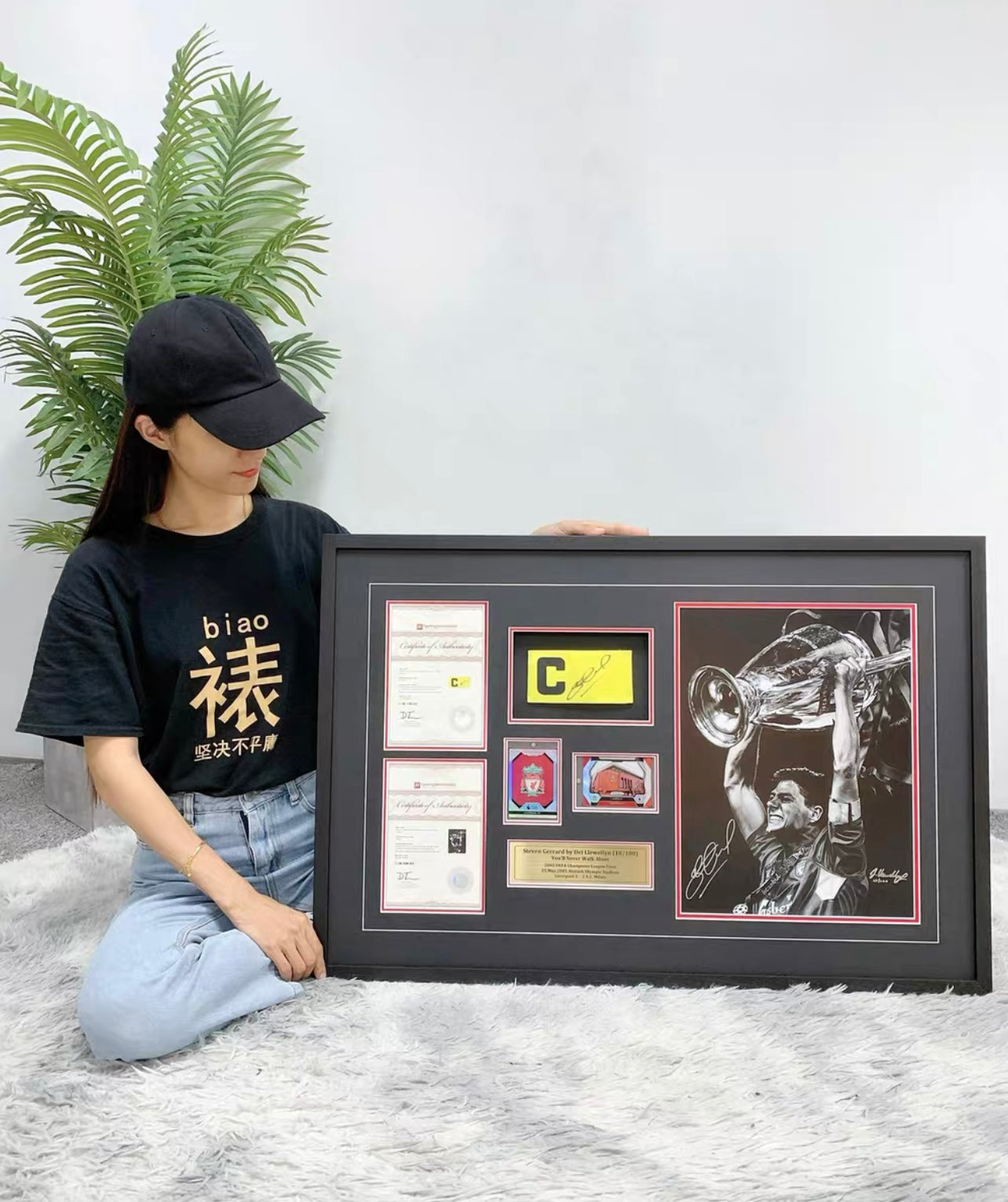 Liverpool FC STEVEN GERRARD Sentimental Item with Personalized Custom Design Framed 000027