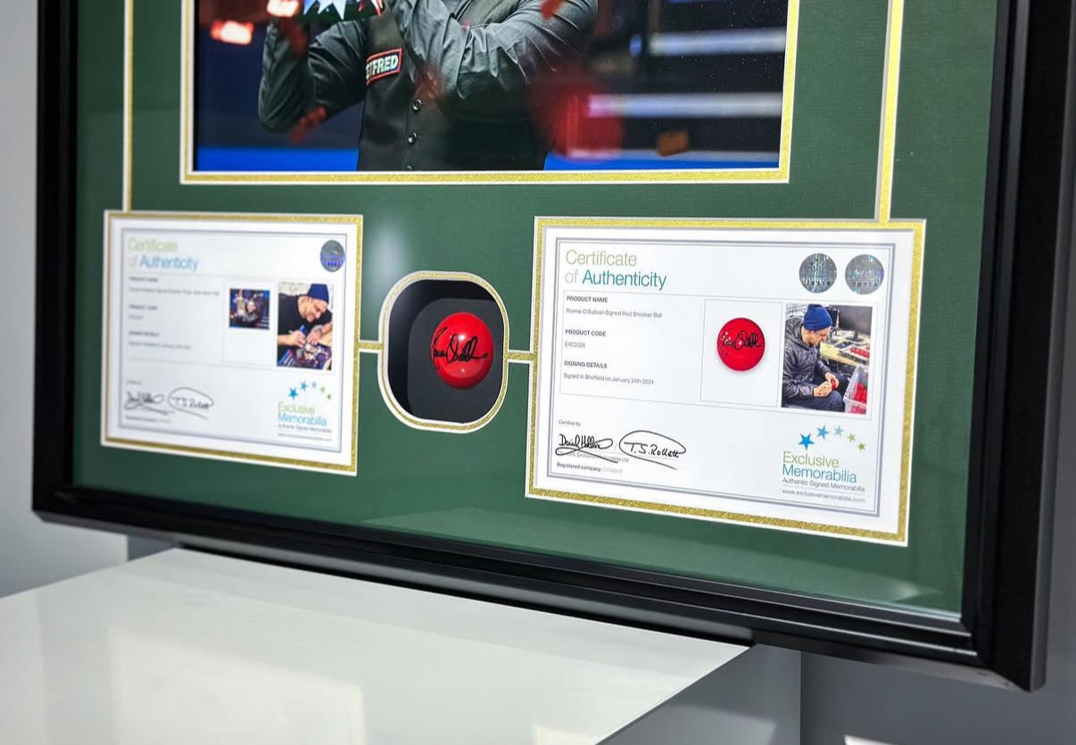 Ronnie O'Sullivan Sentimental Item with Personalized Custom Design Framed 000038