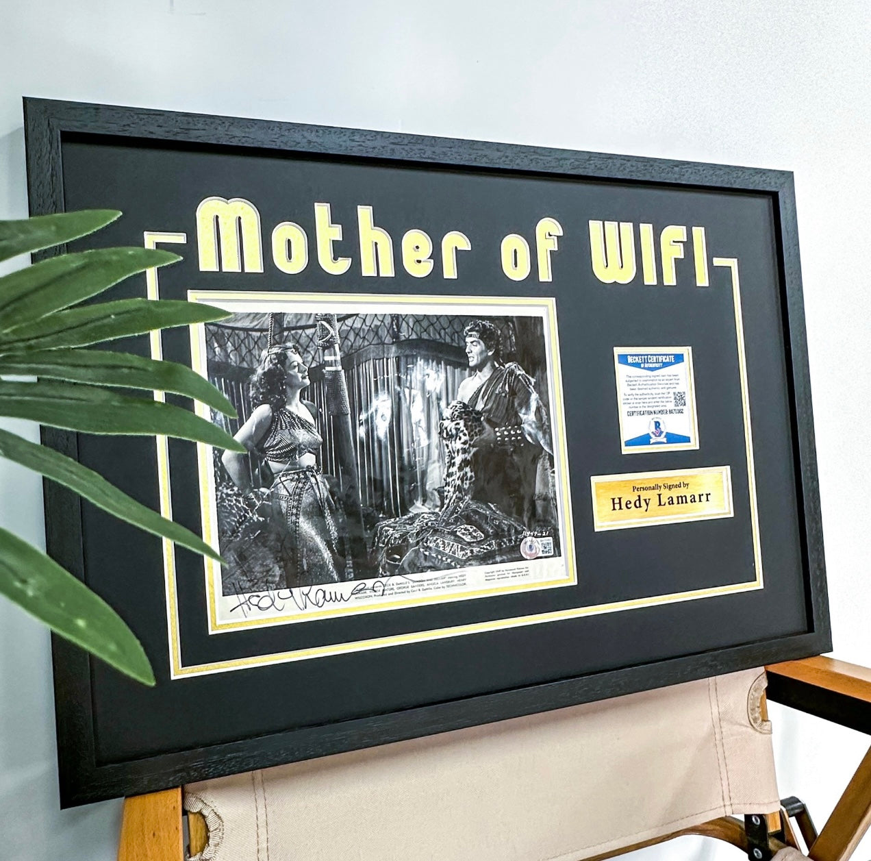 Hedy Lamarr Sentimental Item with Personalized Custom Design Framed 00095