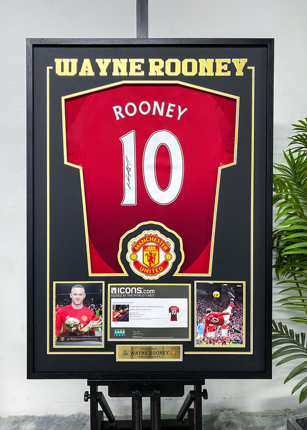 Wayne Rooney Manchester United Jersey Framing 000101