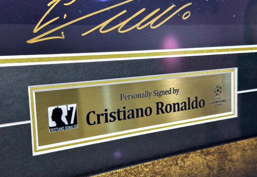 Manchester United Cristiano Ronaldo Poster with Personalized Custom Design Framed 00005