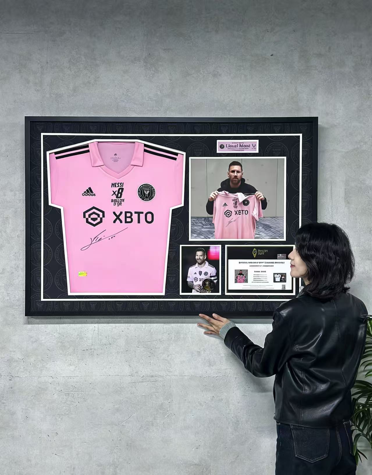 Lionel Messi  Inter Miami CF Jersey Framing  00060