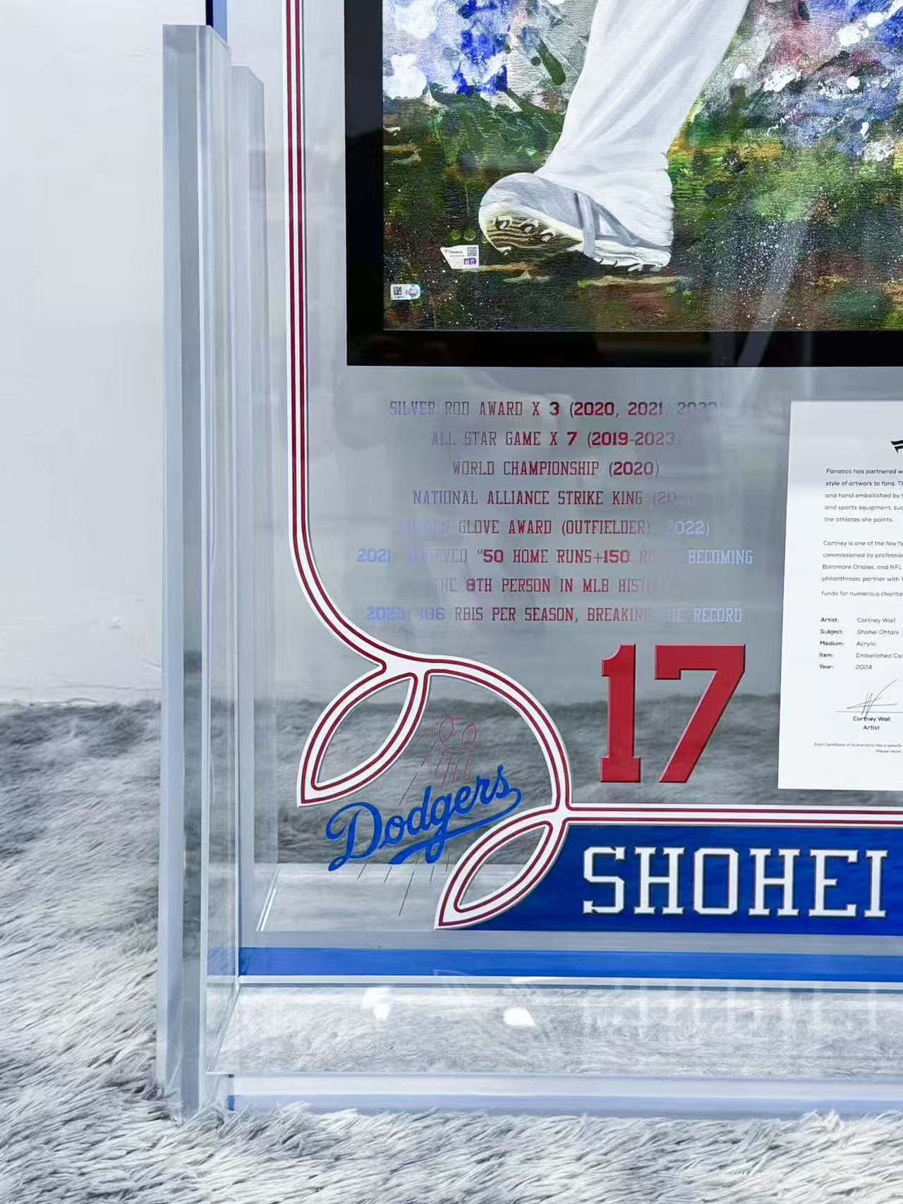 Shohei Ohtani 油畫個人化客製設計裱框000004