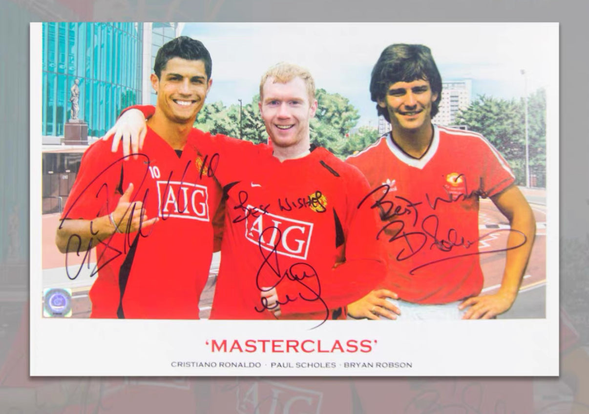 Manchester United Poster with Personalized Custom Design Framed 00006