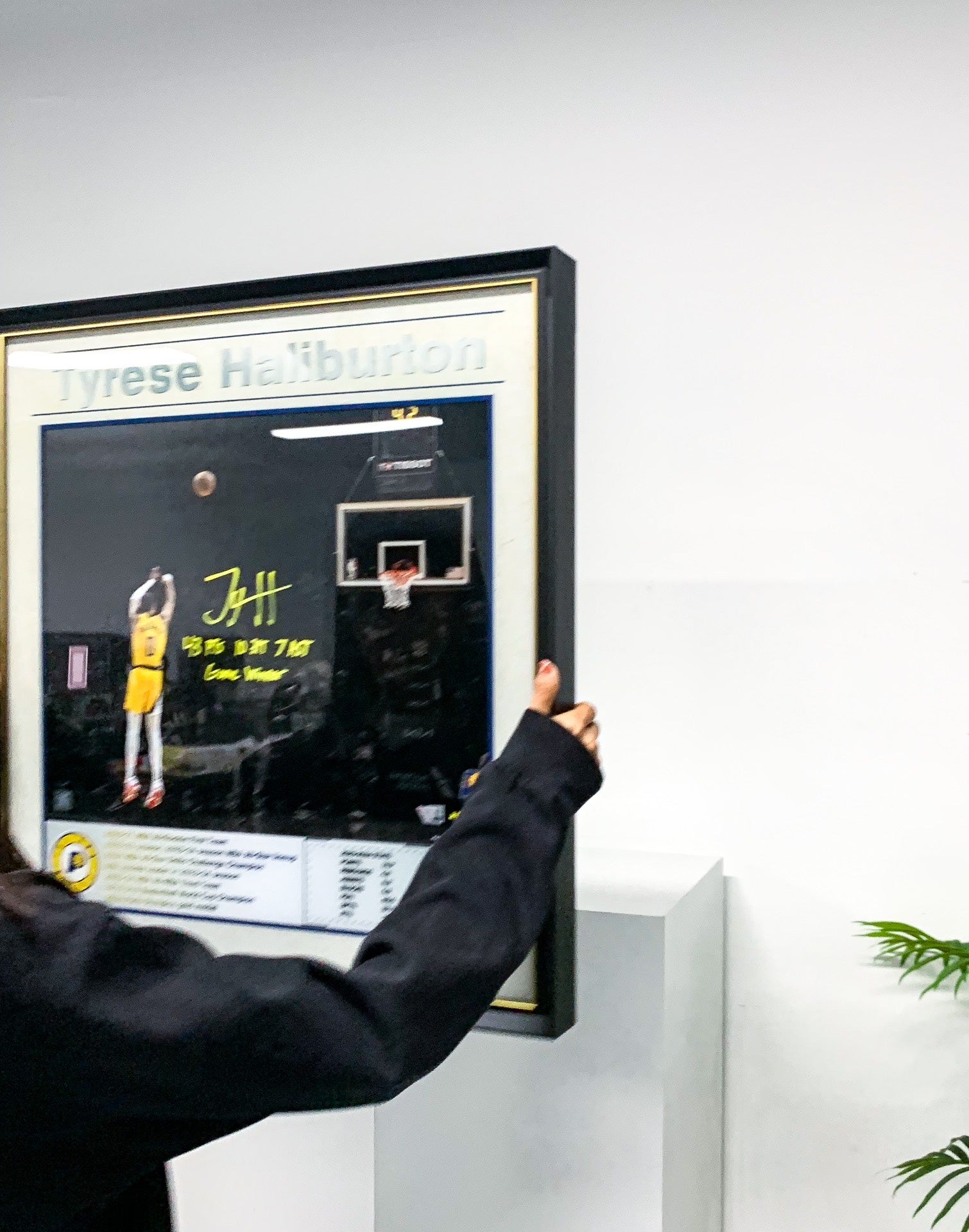 Tyrese Haliburton  Poster with Personalized Custom Design Framed 000082