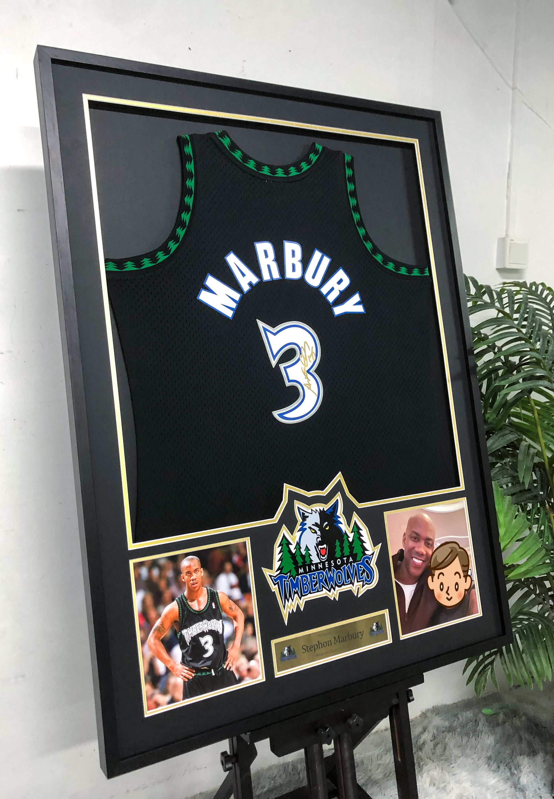 Stephon Marbury Minnesota Timberwolves Jersey Framing  00057