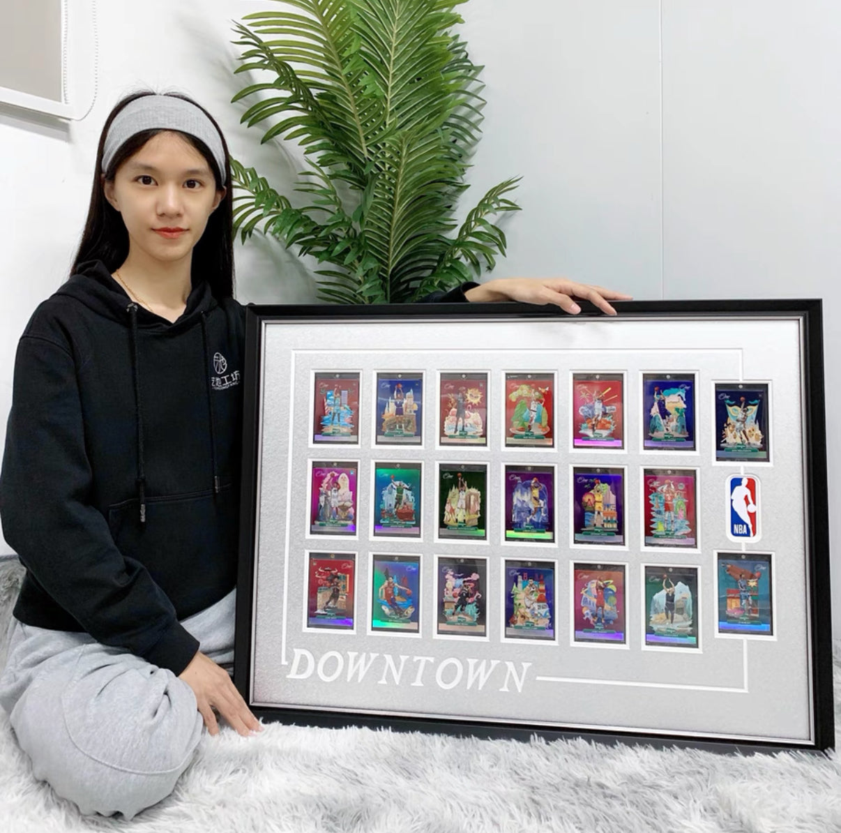 NBA Trading Card with Personalized Custom Design Framed00008