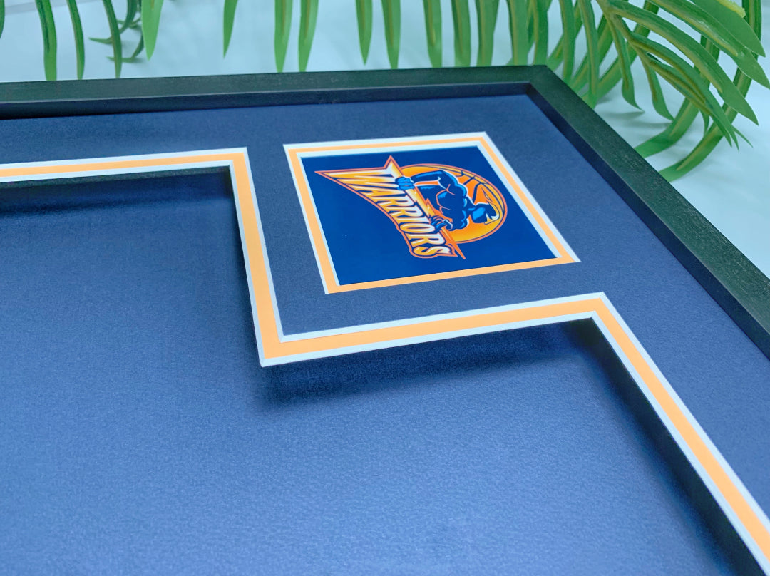 Golden State Warriors Stephen Curry Autographed Jersey with Personalized Custom Design Framed SC00002