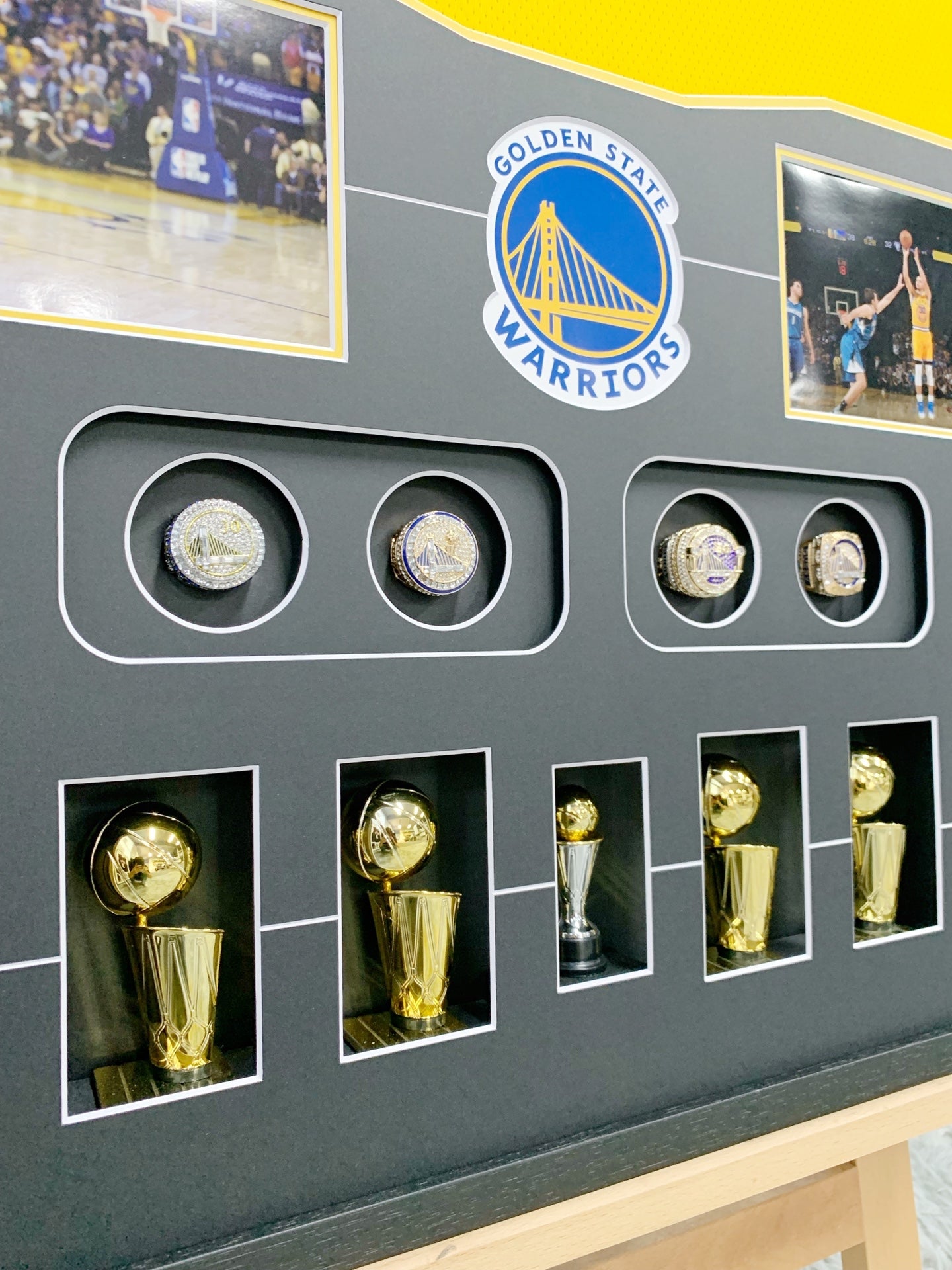 Golden State Warriors Stephen Curry  Autographed Jersey with Personalized Custom Design Framed  000014