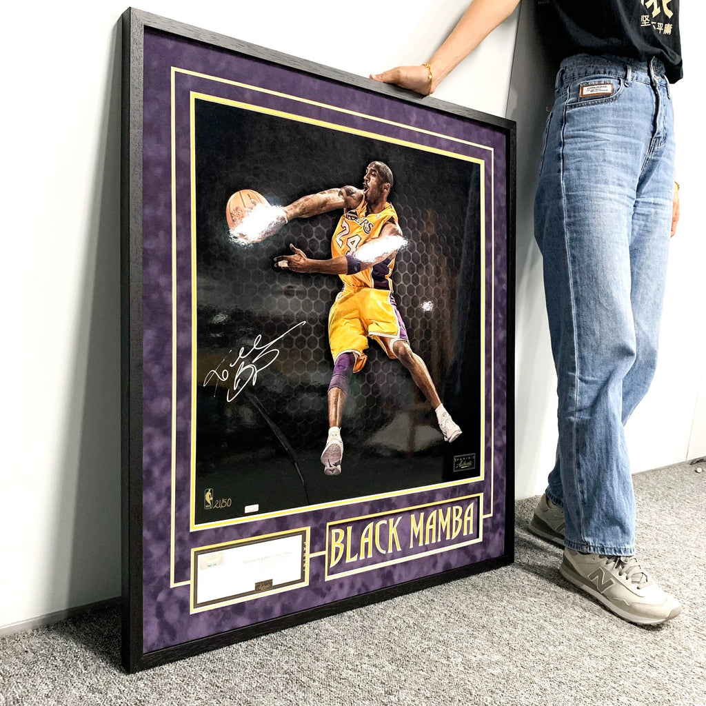 Kobe Bryant Poster with Personalized Custom Design Framed 000030