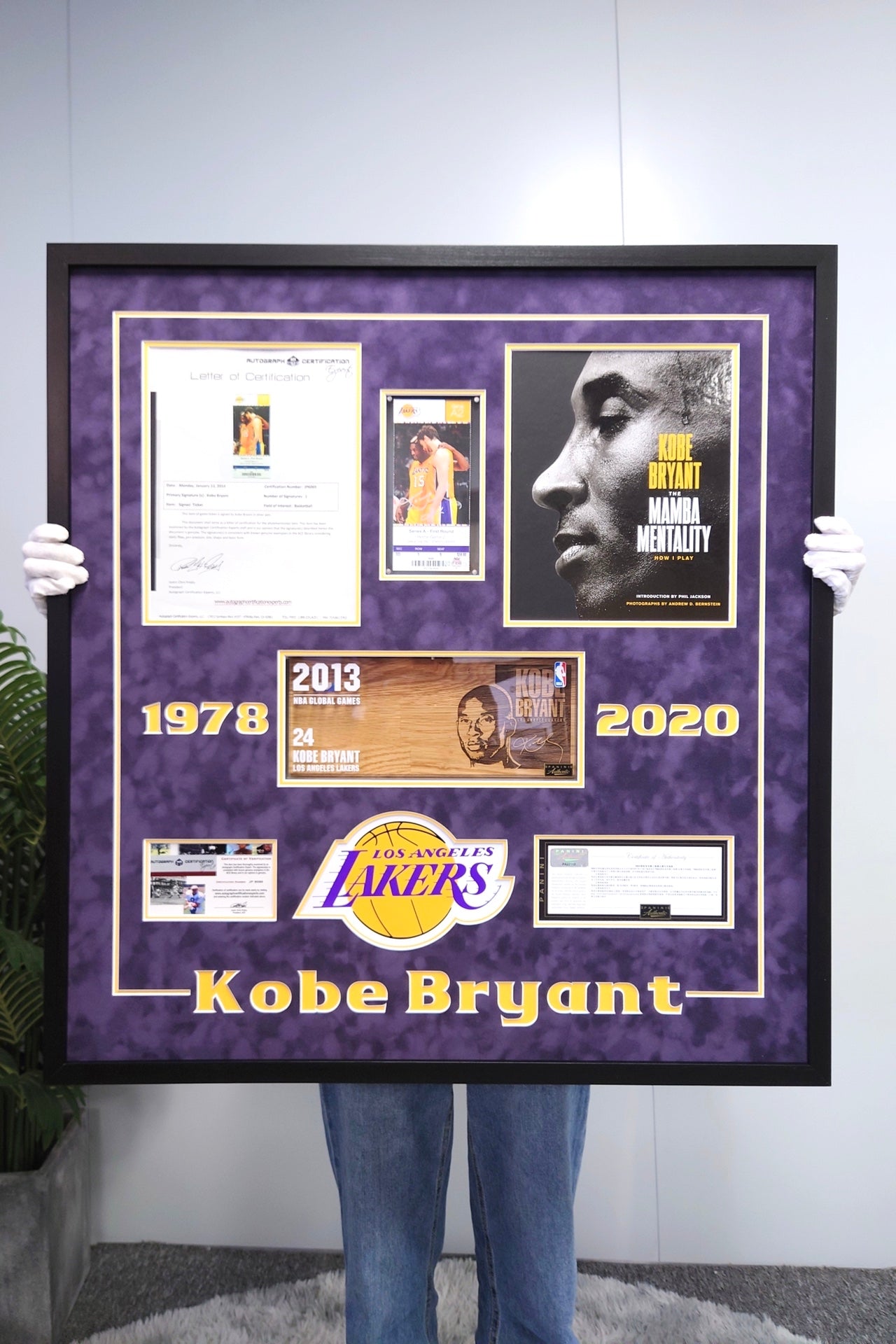 Kobe Bryant Sentimental Item with Personalized Custom Design Framed 000034