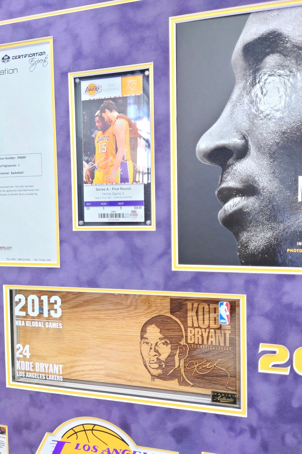 Kobe Bryant Sentimental Item with Personalized Custom Design Framed 000034