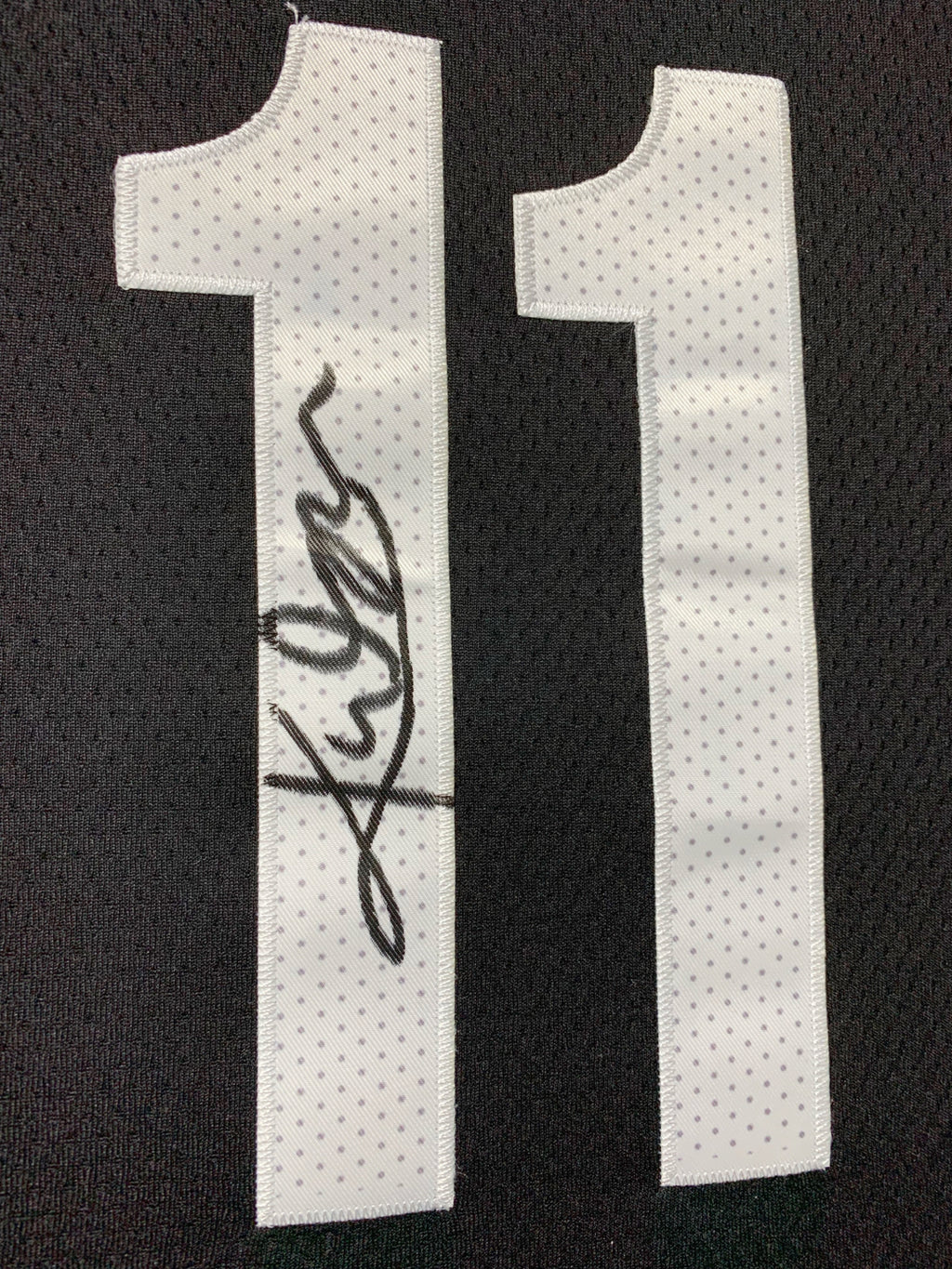 Brooklyn Nets Kyrie Irving Autographed Jersey with Personalized Custom Design Framed 00002