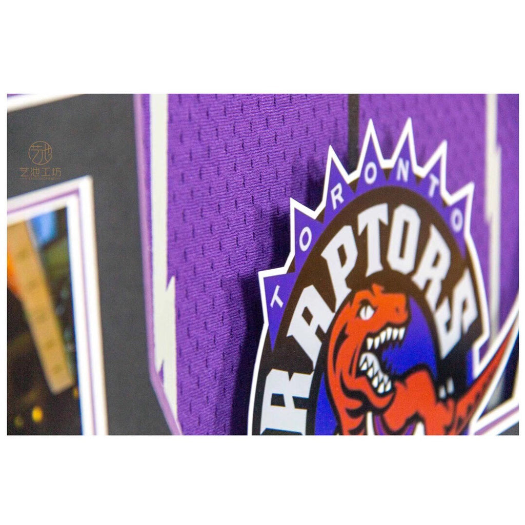 Toronto RaptorsTracy McGrady Autographed Jersey with Personalized Custom Design Framed 000010