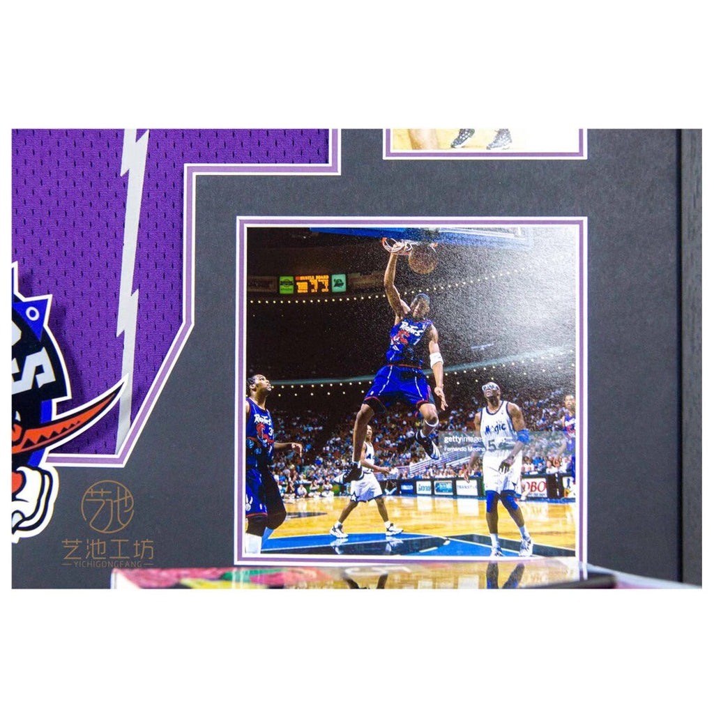 Toronto RaptorsTracy McGrady Autographed Jersey with Personalized Custom Design Framed 000010