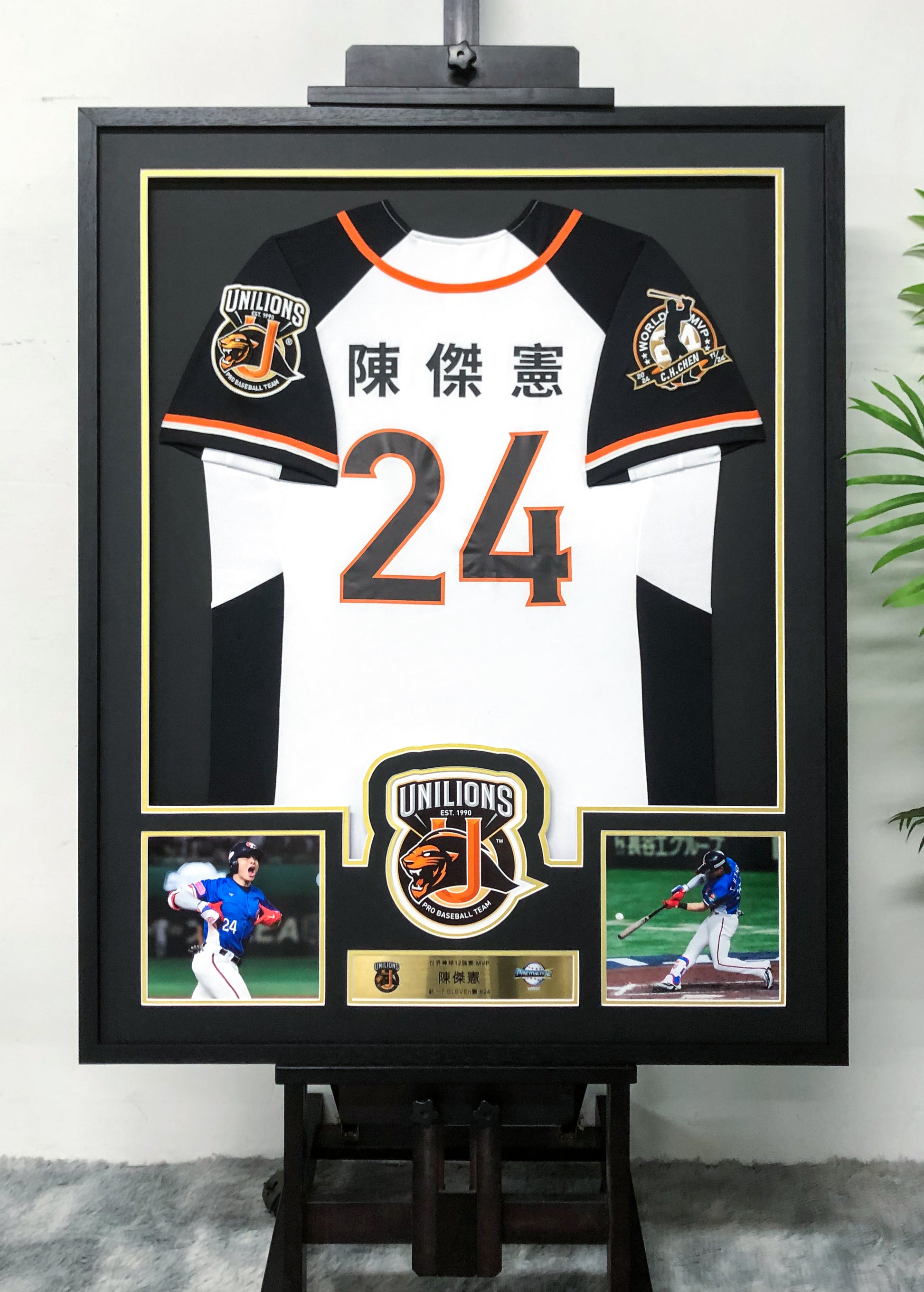 UNILIONS Autographed Jersey with Personalized Custom Design Framed 00010