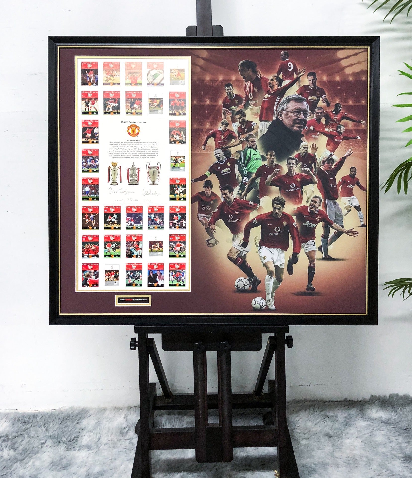 Manchester United  Ferguson Certificate Custom Framing 000082