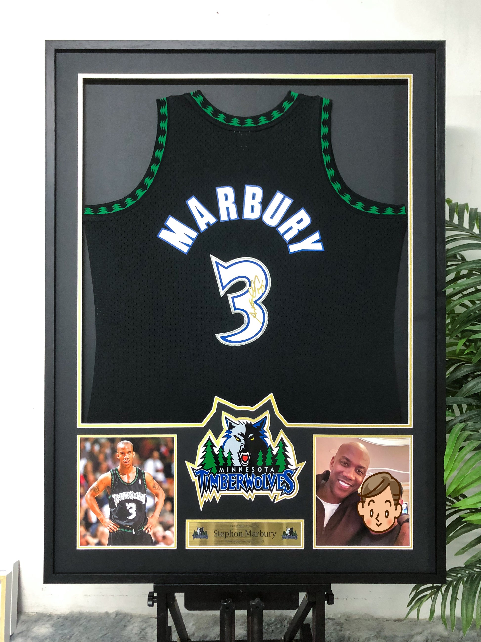 Stephon Marbury Minnesota Timberwolves Jersey Framing  00057