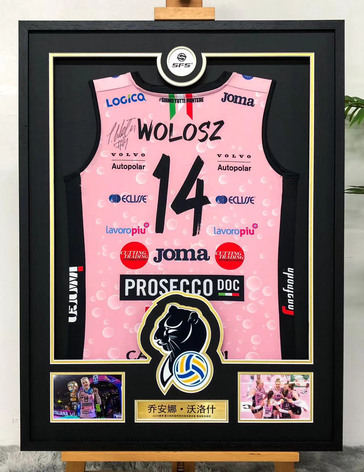 Custom Framing for Volleyball Jerseys 000136