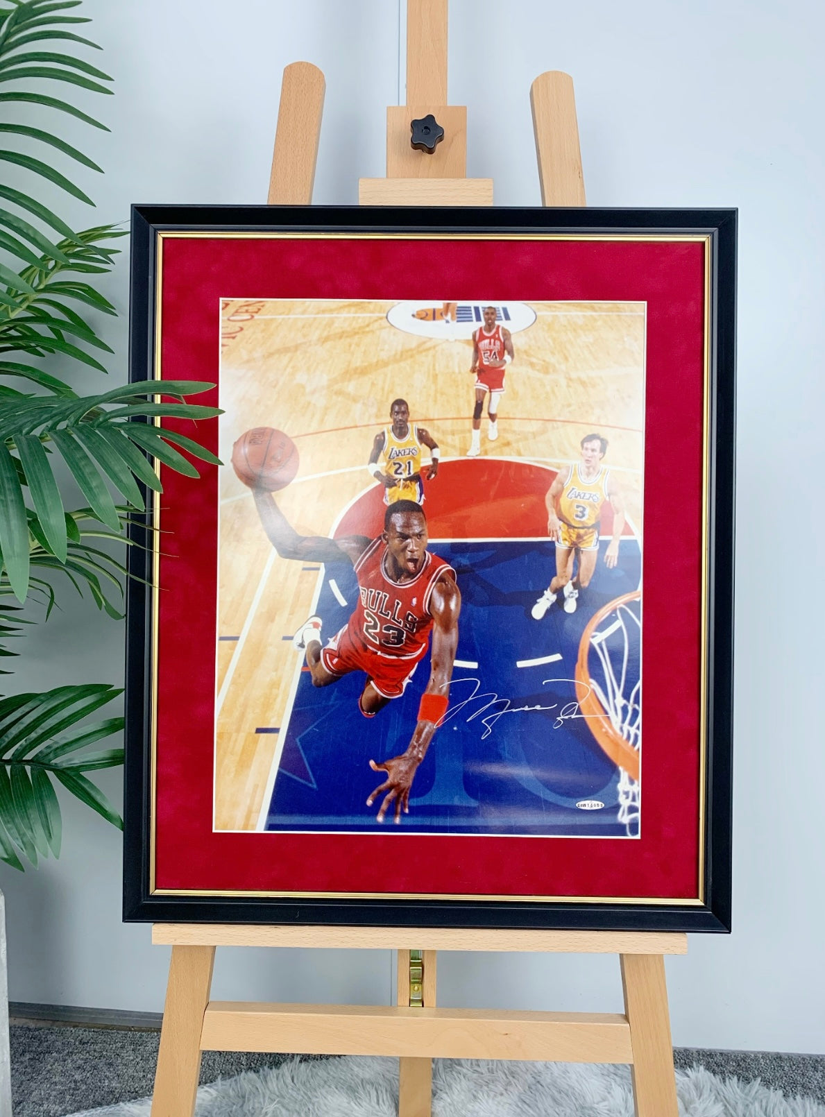 Michael Jordan Poster with Personalized Custom Design Framed 000062
