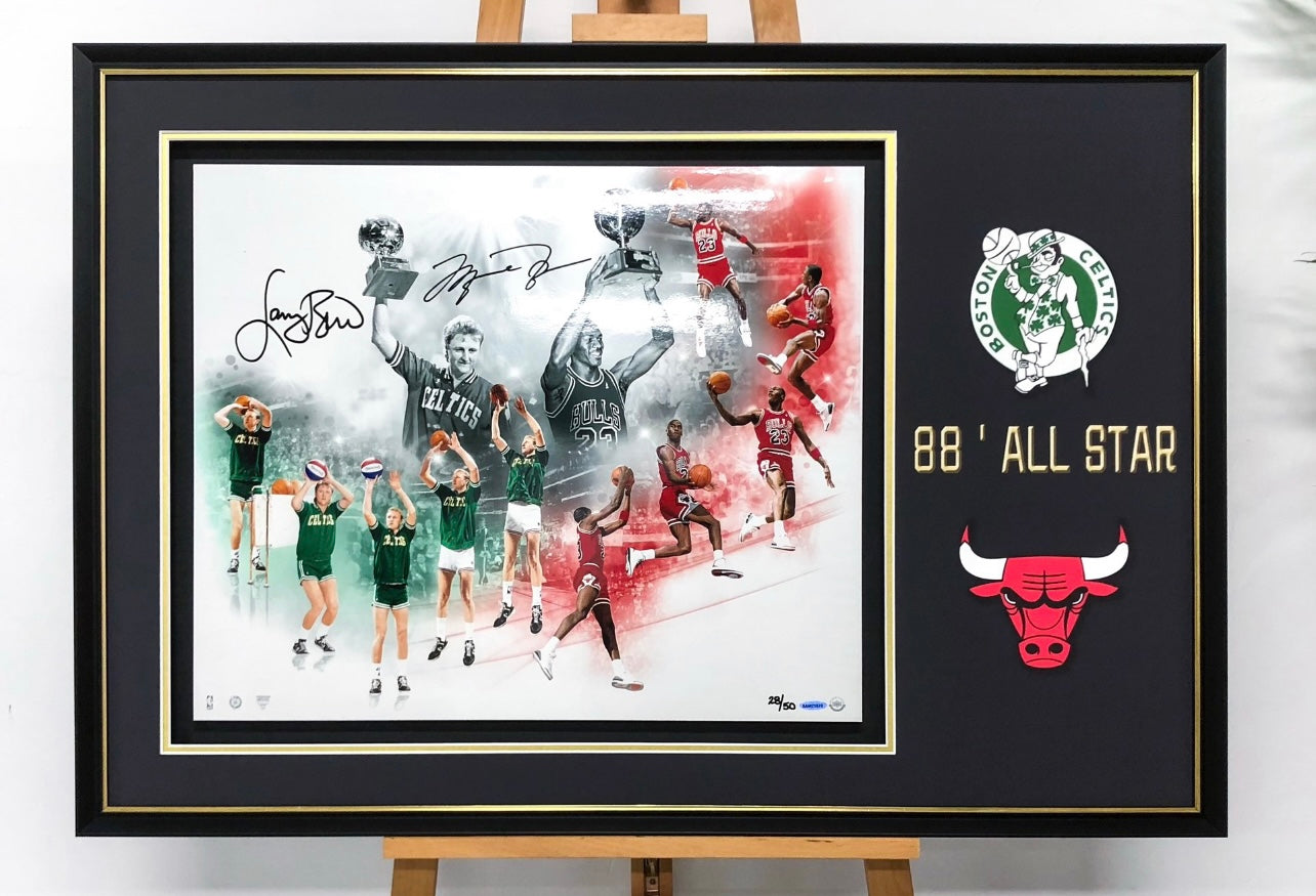 Michael Jordan Poster with Personalized Custom Design Framed 000076