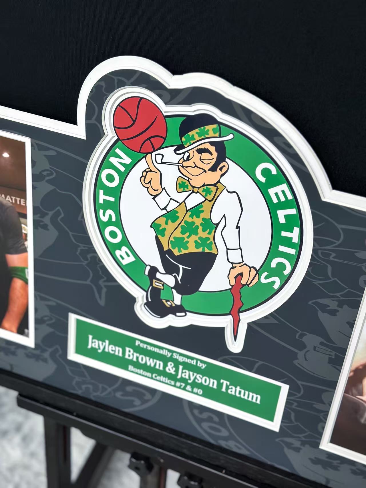 Boston Celtics Payton Pritchard Autographed Jersey with Standard Design Framed 00086