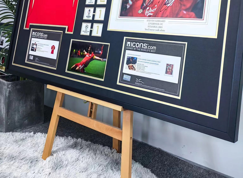 Steven Gerrard Liverpool Football Club Jersey Framing  00054