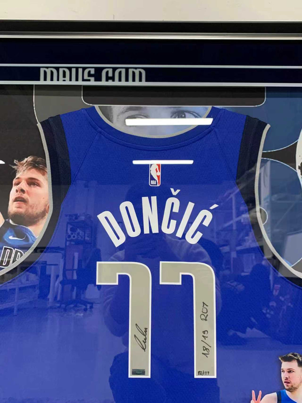 Luka Doncic Dallas Mavericks Jersey Framing 00015