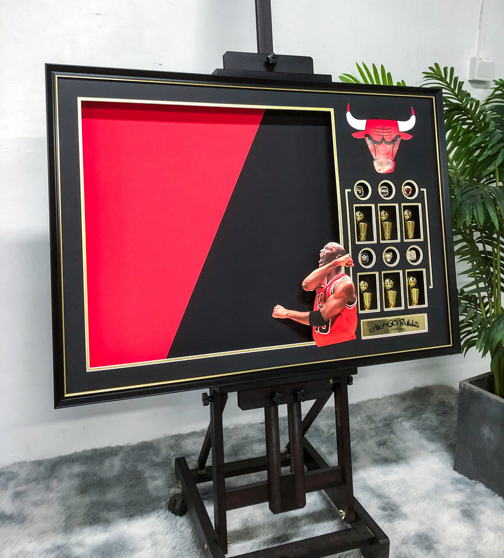 Michael Jordan Trading Card with Personalized Custom Design Framed 00010