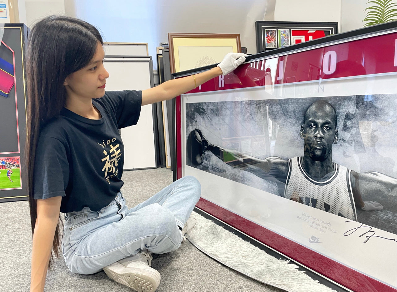 Michael Jordan Trading Card with Personalized Custom Design Framed 00010