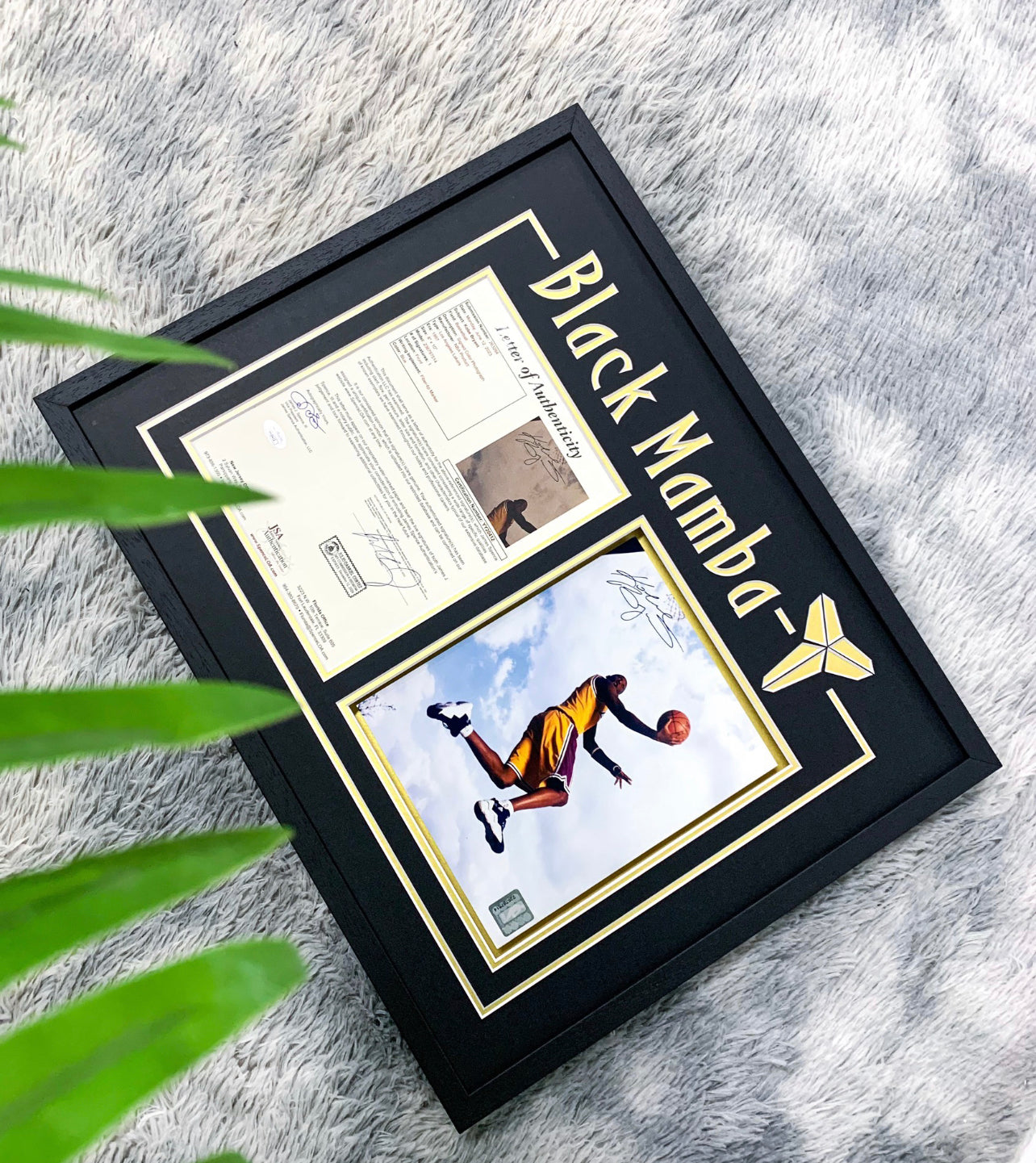 Kobe Bryant Poster with Personalized Custom Design Framed 000049
