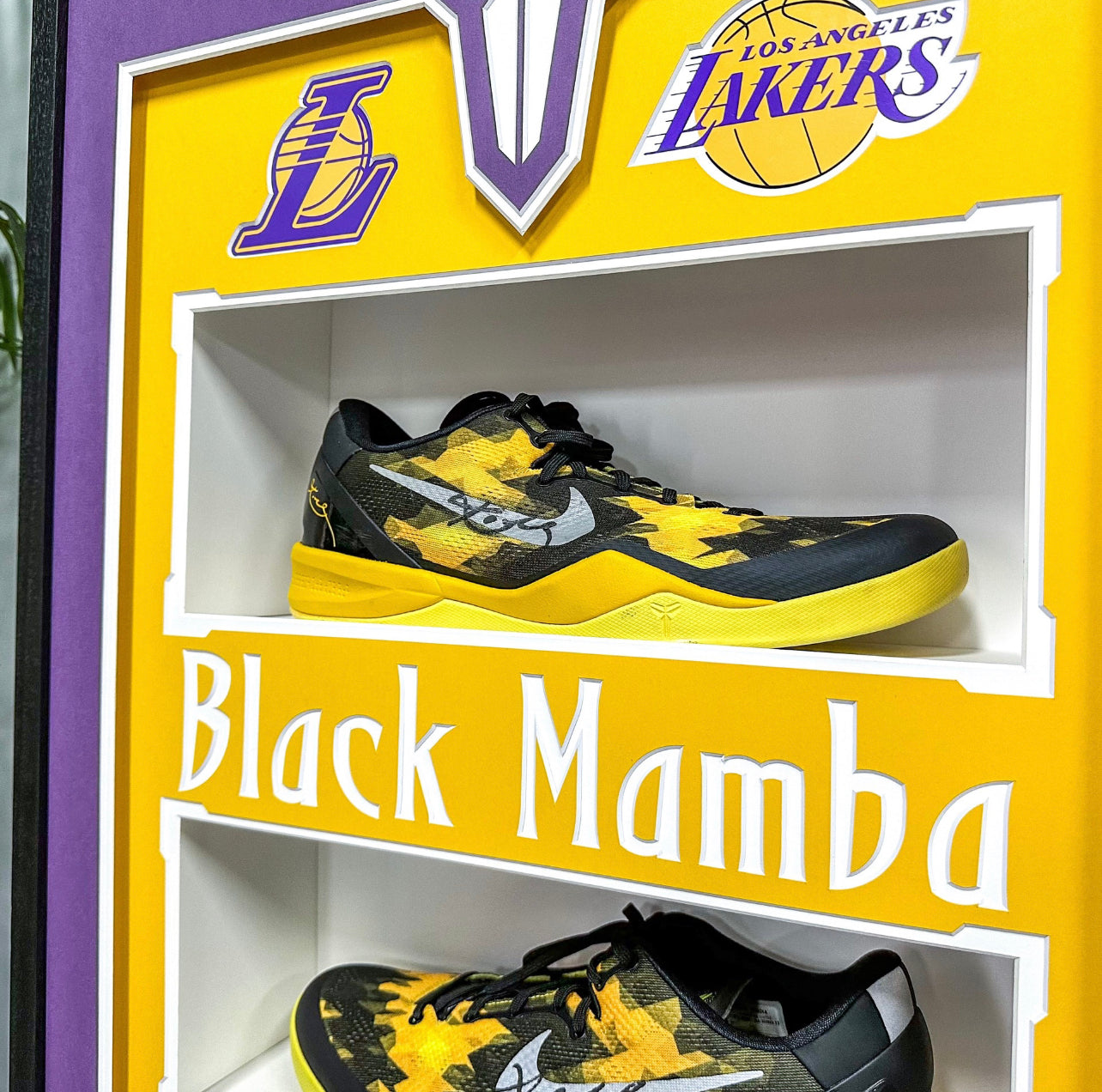 Kobe Bryant Sneakers with Personalized Custom Design Framed 000050